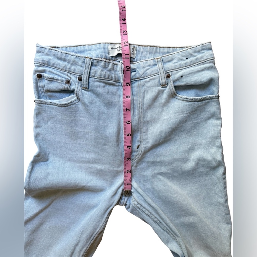 Abercrombie & Fitch The Skinny High Rise Curve Love Jeans Size 27 4 Light Wash - Picture 11 of 16